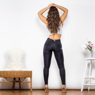 Shascullfites Melody Booty Lifting Yoga Pants Workout Peach Lift Leggings Gray Jeggings - euphoria