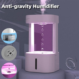 580ml Anti-gravity Water Drop Humidifier with Atmosphere Light